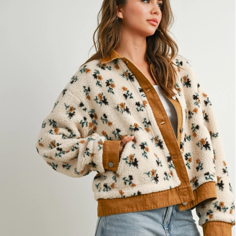 Buttermelon Buttermelon Fleece & Canvas Jacket
