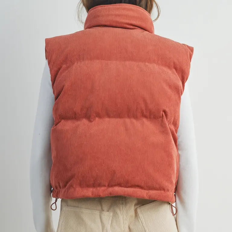Buttermelon Buttermelon Corduroy Puffer Vest