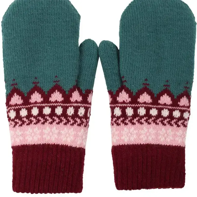 Danefae Danefae Jacquard Mittens - Dark Slate