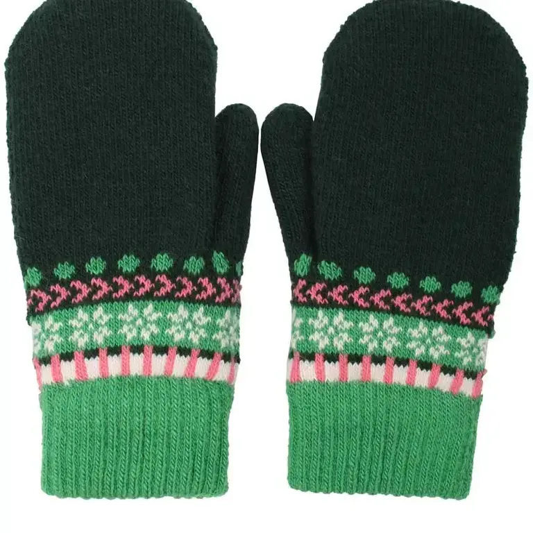 Danefae Danefae Jacquard Mittens - Forest