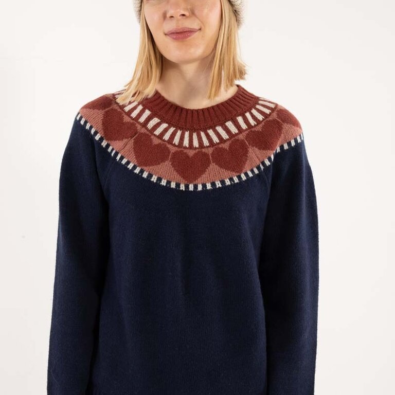 Danefae Danefae Daneglamping Wool Sweater in Navy or Honey
