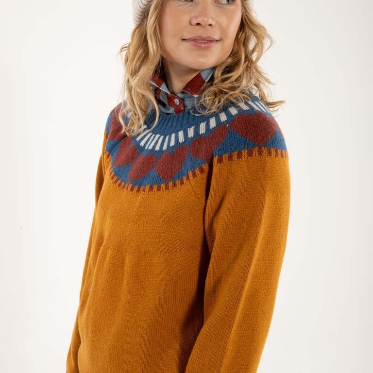 Danefae Danefae Daneglamping Wool Sweater in Navy or Honey