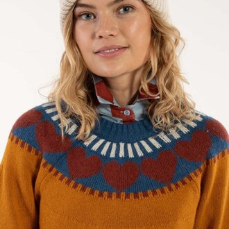 Danefae Danefae Daneglamping Wool Sweater in Navy or Honey