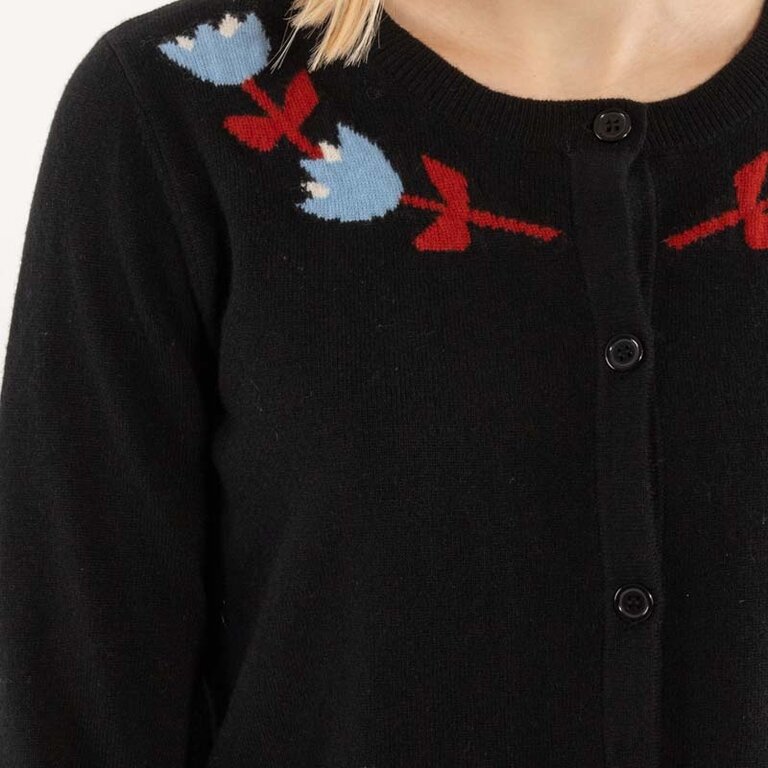 Danefae Danefae Danelife Merino Cardigan in Black or Blue