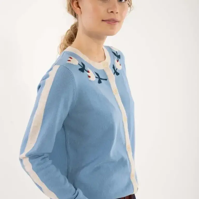 Danefae Danefae Danelife Merino Cardigan in Black or Blue