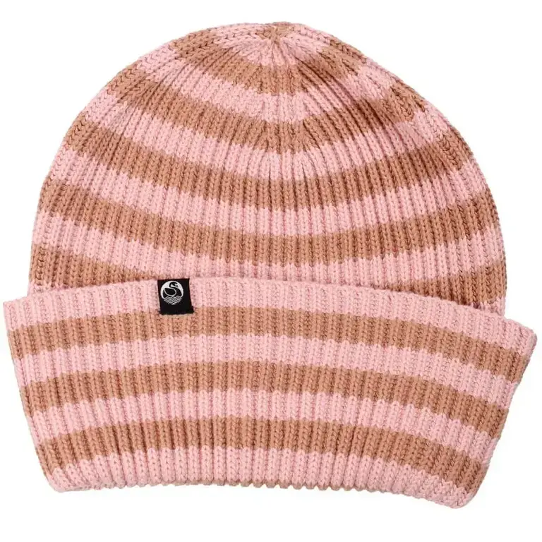 Danefae Danefae Folk Cotton Beanie Striped Rose