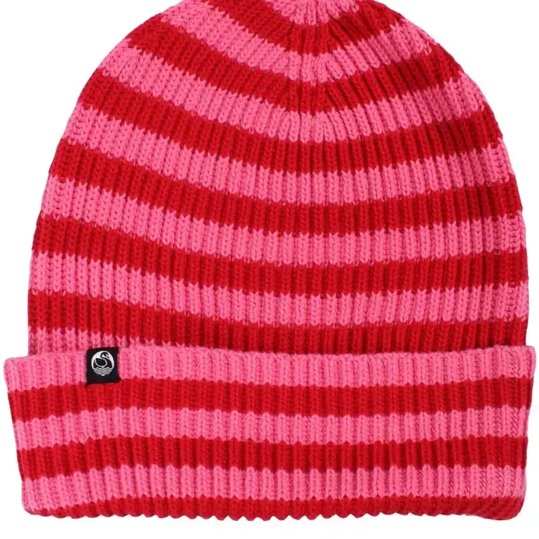 Danefae Danefae Folk Cotton Beanie Striped Spicy