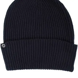 Danefae Danefae Folk Cotton Beanie Navy Danefae Danefae Folk Cotton Beanie Navy