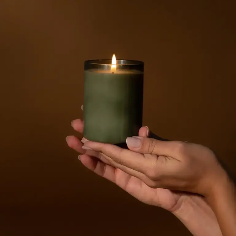 Field Kit Field Kit Glass Candle - Greenhouse Tomato Leaf