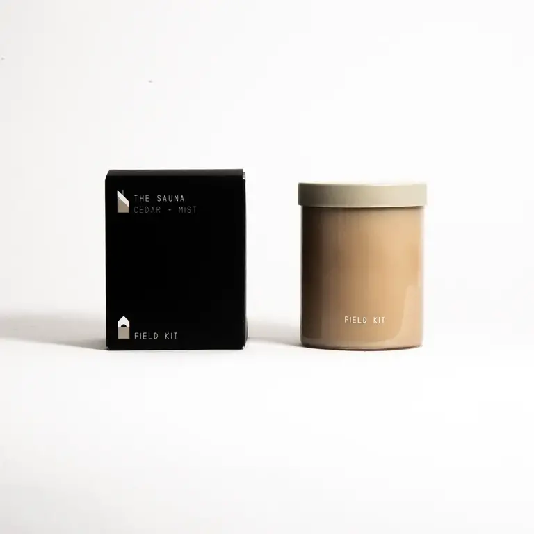 Field Kit Field Kit Glass Candle - Sauna Cedar + Mist