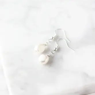 Birch Birch Freshwater Pearl Drop Earrings Birch Birch Freshwater Pearl Drop Earrings