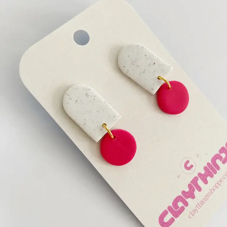Clay Things Clay Things Duo Tone Colour Pop Earrings