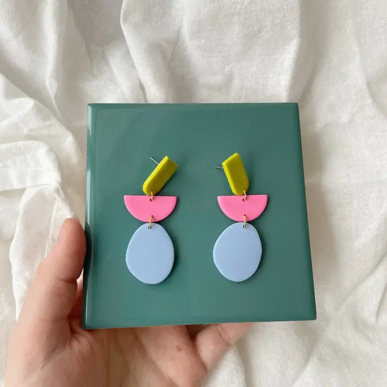 Clay Things Clay Things Geometric Dangle Earrings