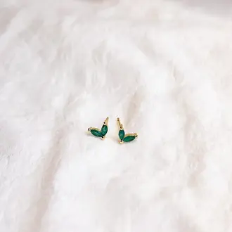 NC (Natalie Clare) NC Green Winged Earrings