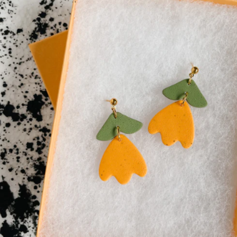 Lemon Lee Lemon Lee Golden Flower Earrings