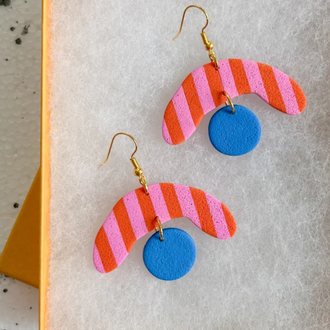 Lemon Lee Lemon Lee Gemma Stripe Earrings