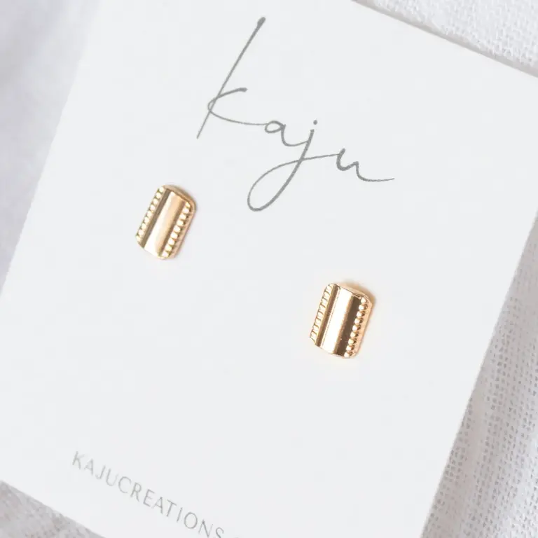 Kaju Creations Kaju Stripe Studs GF