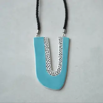 Isla Clay Isla - Statement Necklace Long Blue