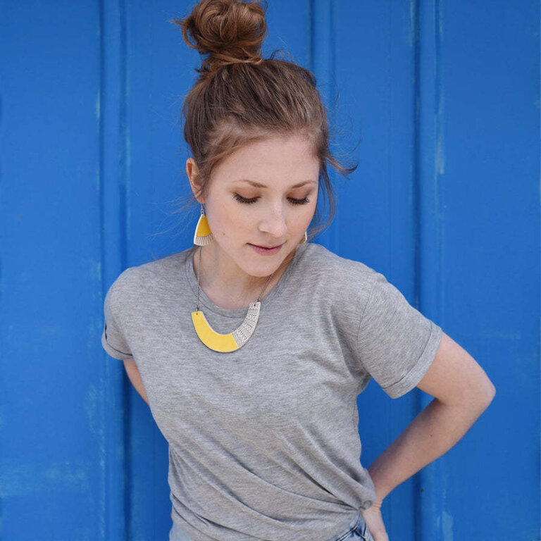 Isla Clay Isla - Statement Necklace Yellow