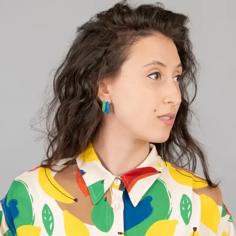 Altiplano Alto Colour Pop Beaded Hoops