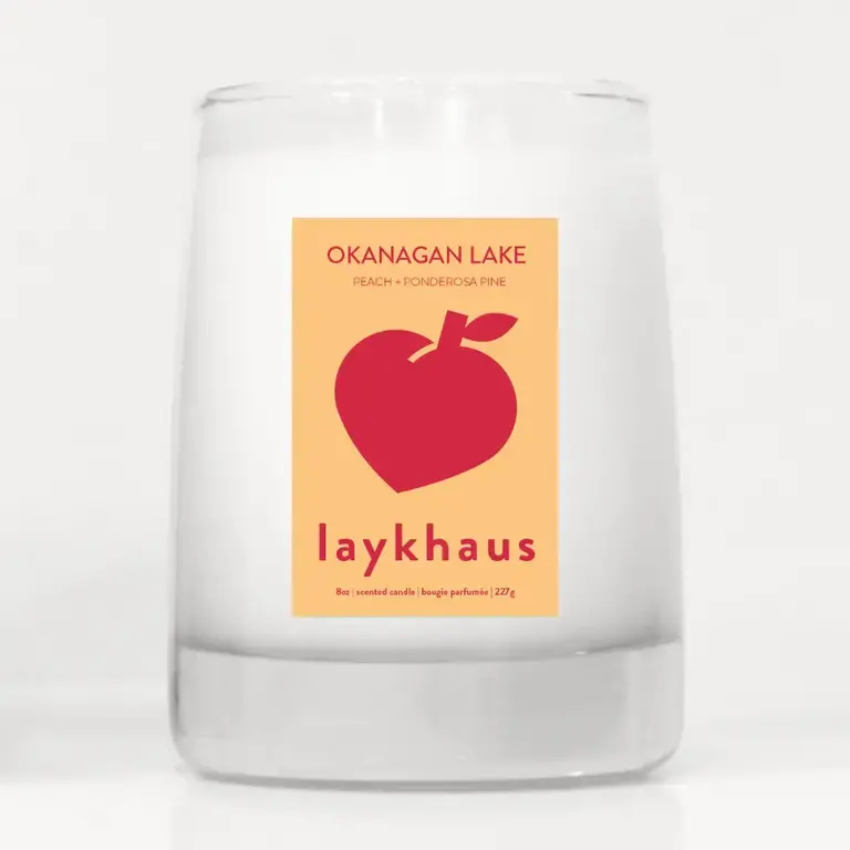 Laykhaus Laykhaus Candle - Peach Ponderosa Okanagan Lake