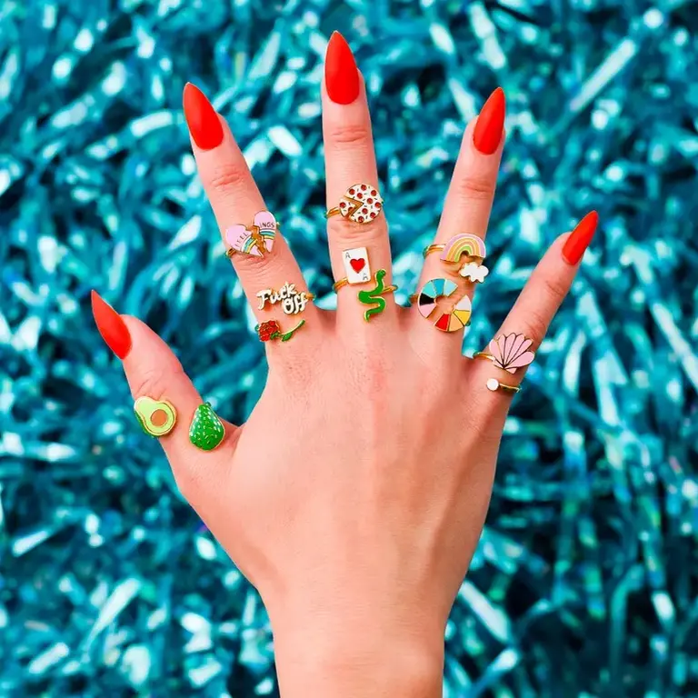Yellow Owl Yellow Owl Adjustable F* Off Ring