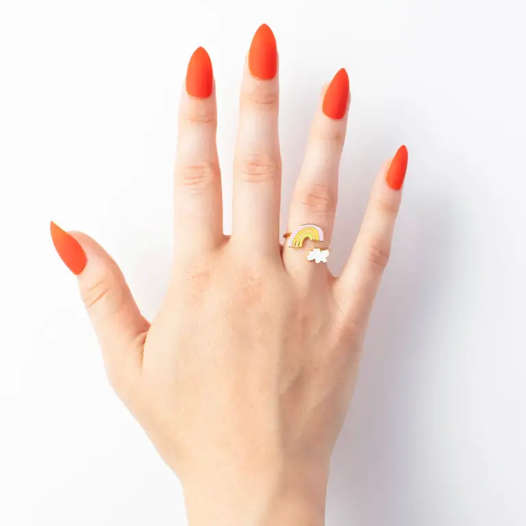 Yellow Owl Yellow Owl Adjustable Rainbow Ring
