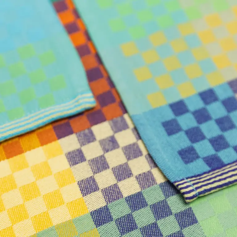 Foekje Fleur Foekje Fleur Tea Towel #57B Checkered