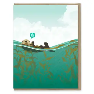 Modern Printed Matter MPM Hi Sea Otter Card