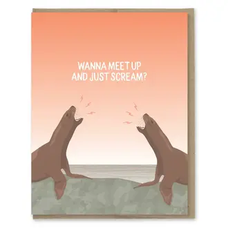 Modern Printed Matter MPM Just Scream Card