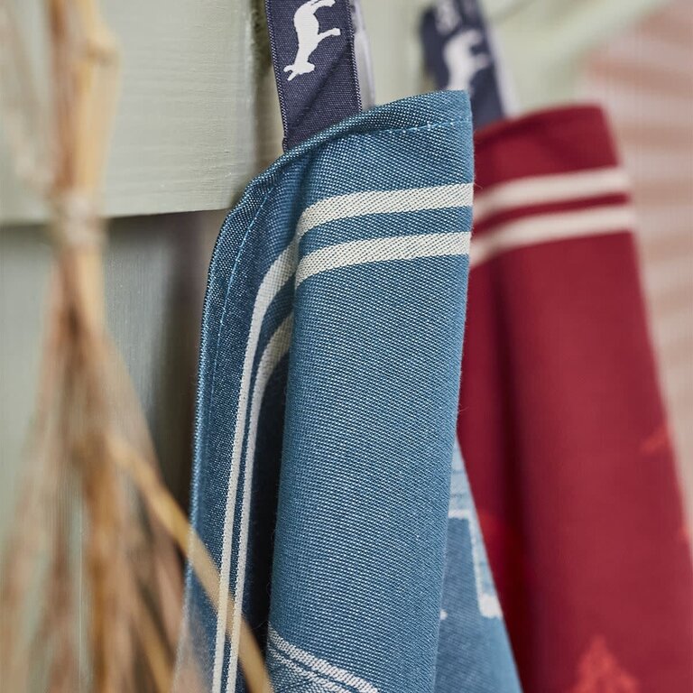 Sylvie Thiriez Sylvie Thiriez Cotton Jaquard Tea Towel Coeur Vallée Rouge
