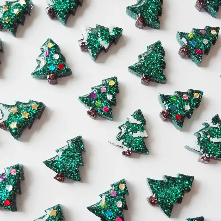 Fancypop Fancypop Handmade Christmas Tree Studs