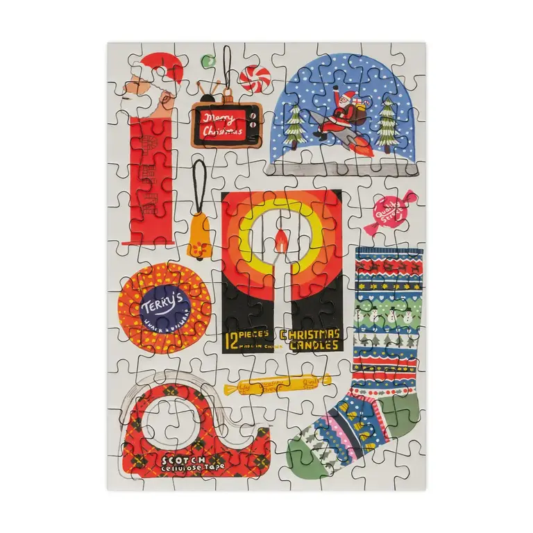 Happily Happily 99 Piece Mini Jigsaw Puzzle - Christmas