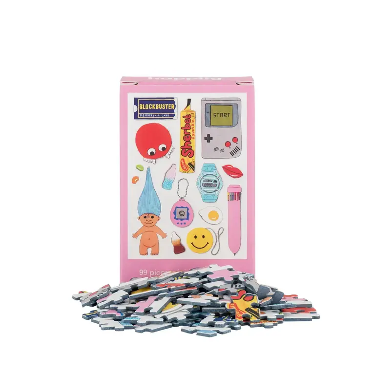 Happily Happily 99 Piece Mini Jigsaw Puzzle - Retro 90s