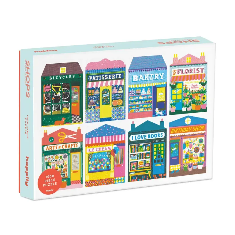 Happily Happily 1000 Piece Jigsaw Puzzle - Shops