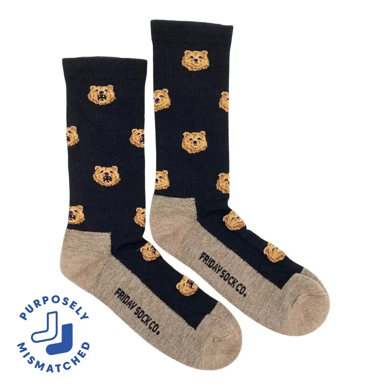 Friday Sock Co Friday Sock Co Men's Merino Socks Bears