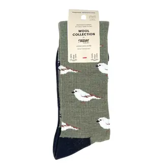 Friday Sock Co Friday Sock Co Men's Merino Socks Birdwatching