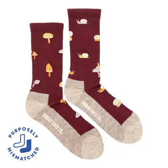 Friday Sock Co Friday Sock Co Men's Merino Socks Mushrooms