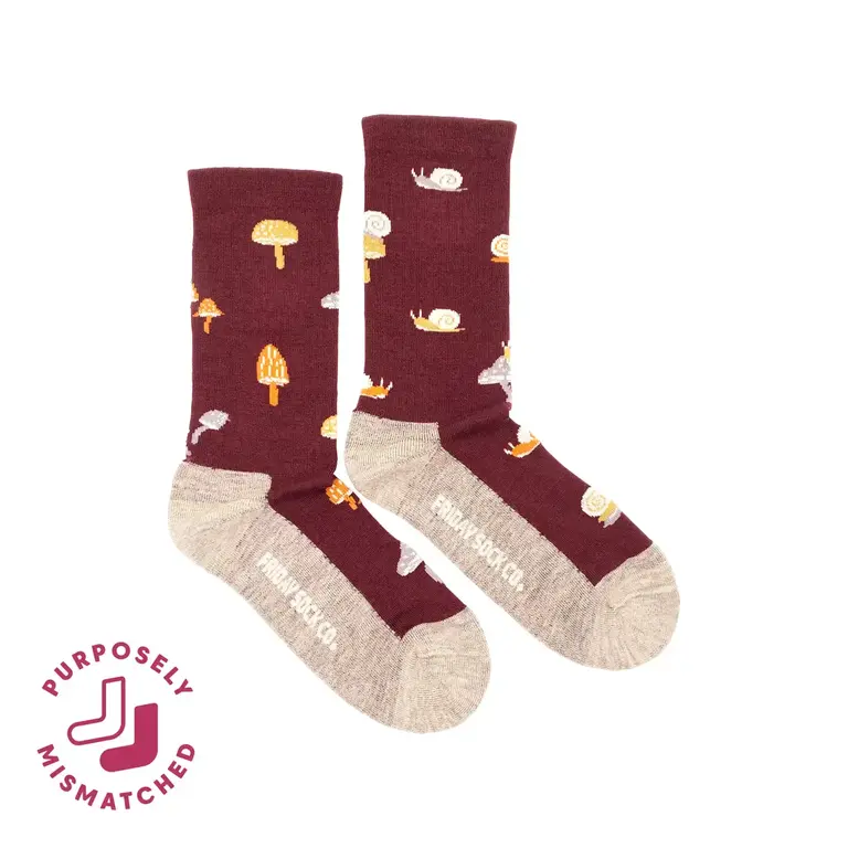 Friday Sock Co Friday Sock Co Women's Merino Socks Mushroom