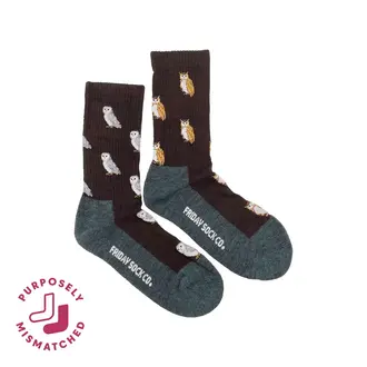 Friday Sock Co Friday Sock Co Women's Merino Socks Owl