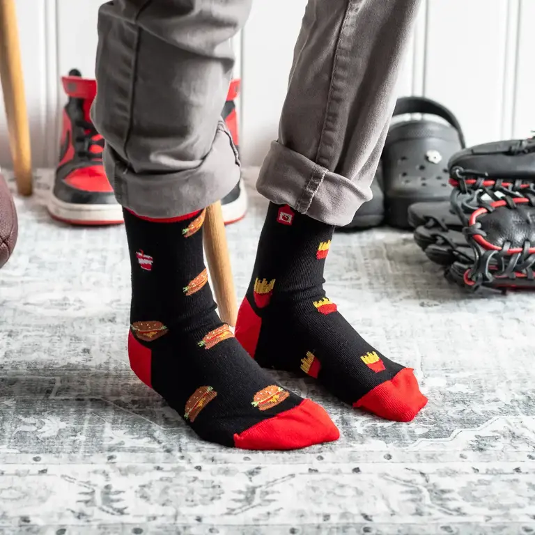 Friday Sock Co Friday Sock Co Kids Cotton Burger Socks