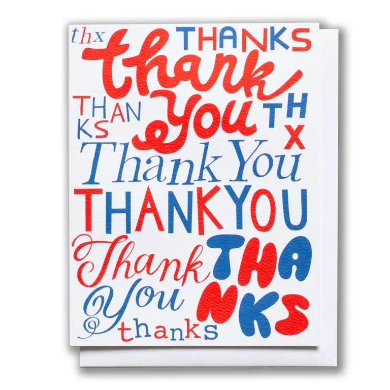 Banquet Workshop Banquet Workshop Typo Thanks Card