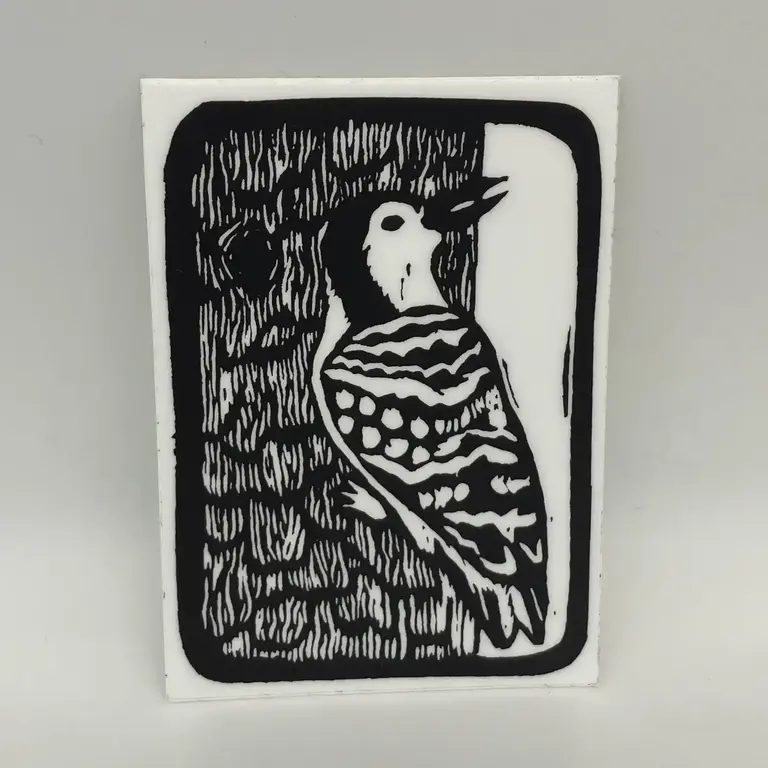 Coyotesnout Coyotesnout Woodpecker Sticker