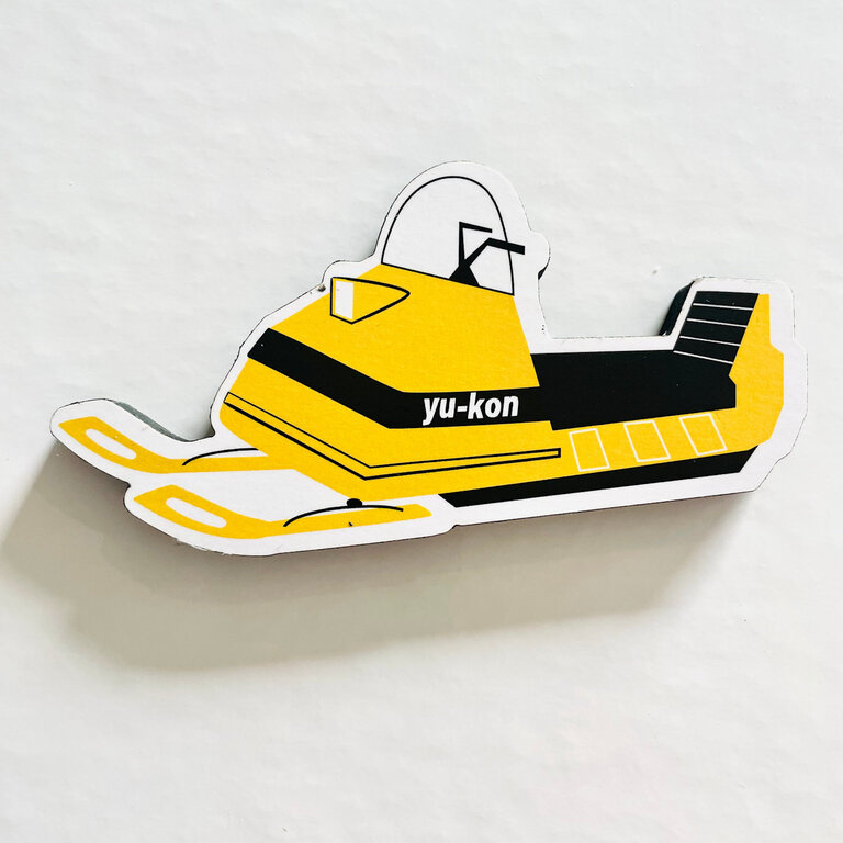 Yukon Territorial Goods YTG -  Yukon Snowmobile Magnet