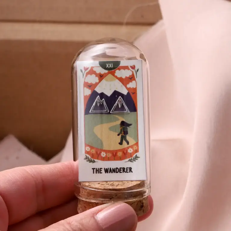 Attic Attic The Wanderer Mountain Studs Sterling Silver
