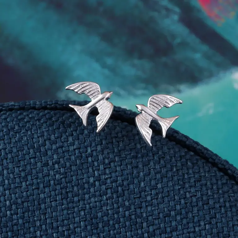 Attic Attic Freedom Dove Studs Sterling Silver