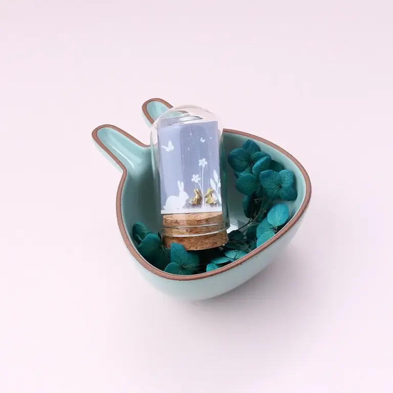 Attic Attic Jeweled Bunny Studs Gold