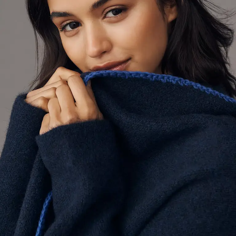 Flat White Flat White Embroidered Sardine Longline Cardigan O/S