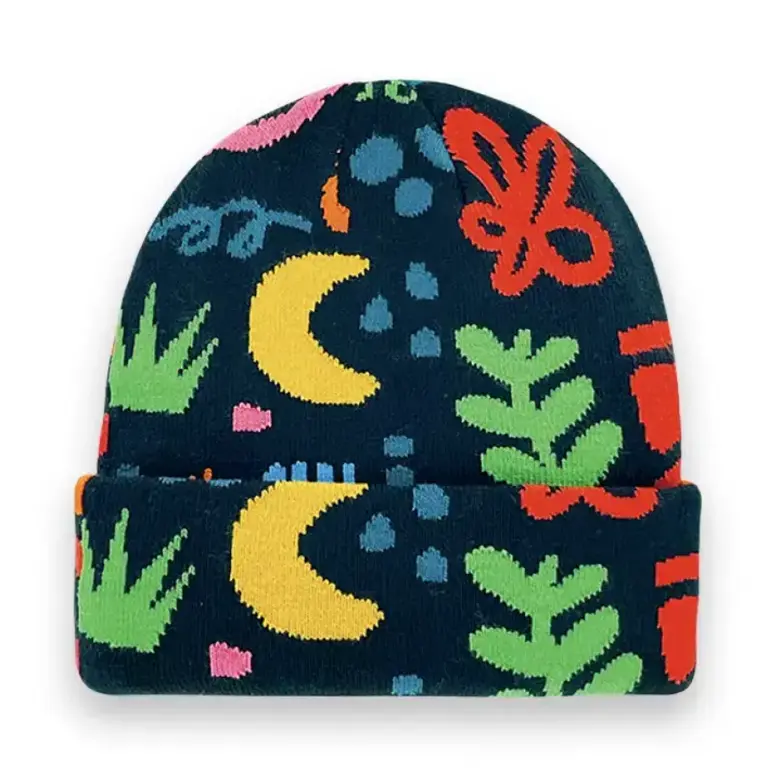 North Icons Northern Icons Abstract Floral Beanie