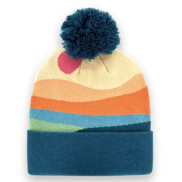 North Icons Northern Icons Pom Pom Beanie Landscape